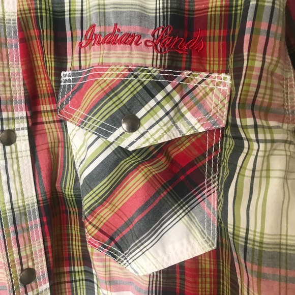 Indian Lands Men's Casual Button-Down Long Sleeves Shirt - Picture 5 of 9